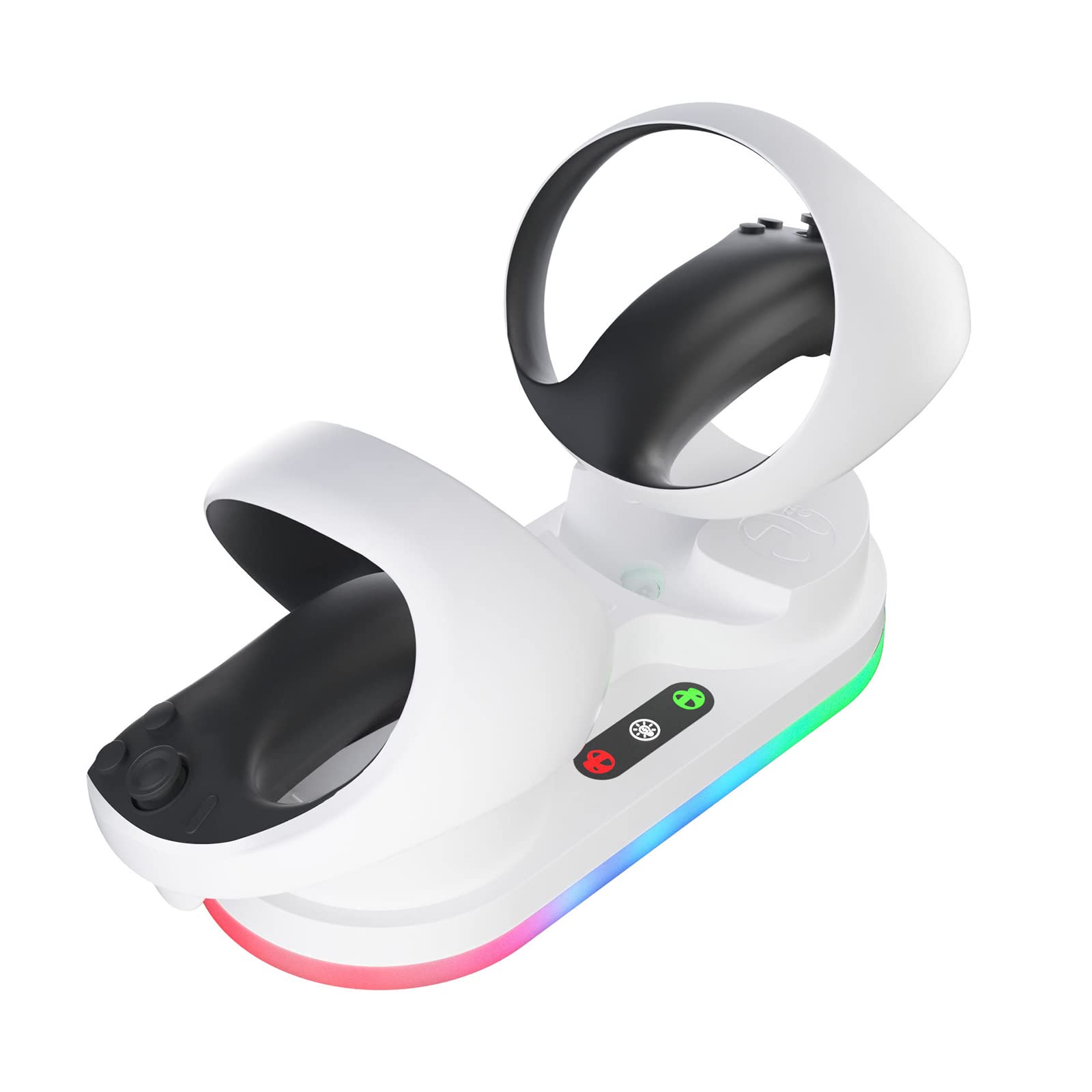 コントローラー充電器ドックホルダー VR2 ハンドルスタンド用ストレージマウント Type-c ポート、ライトストレージスタンド付き｜明金万代