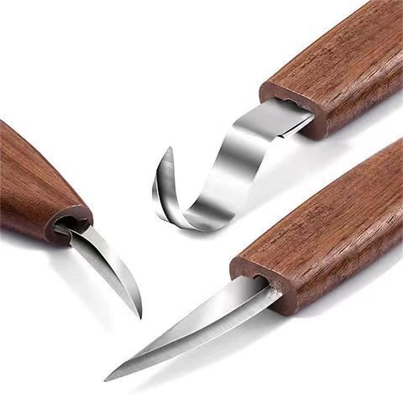 刻みつける刀書き割り 木製カービングナイフセット ウッドカービングツールキット 引っ掛かり出刃包丁 お匙出刃包丁 金モール研ぐ 刻みつける 篆刻 DIY手道具 労働者階級 未経験者向け 言い慣わし作物用 (3つの書き割り) [並行輸入品]