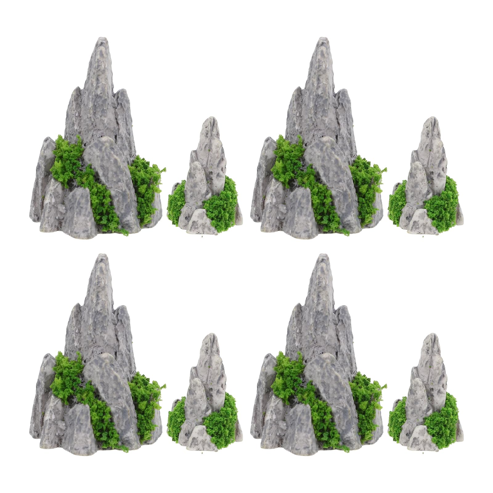 8個ミニチュア・委真假山装飾 マイクロランドスケープ用盆栽インテリア アクアリウム テラリウム対応 オーナメント｜明金万代