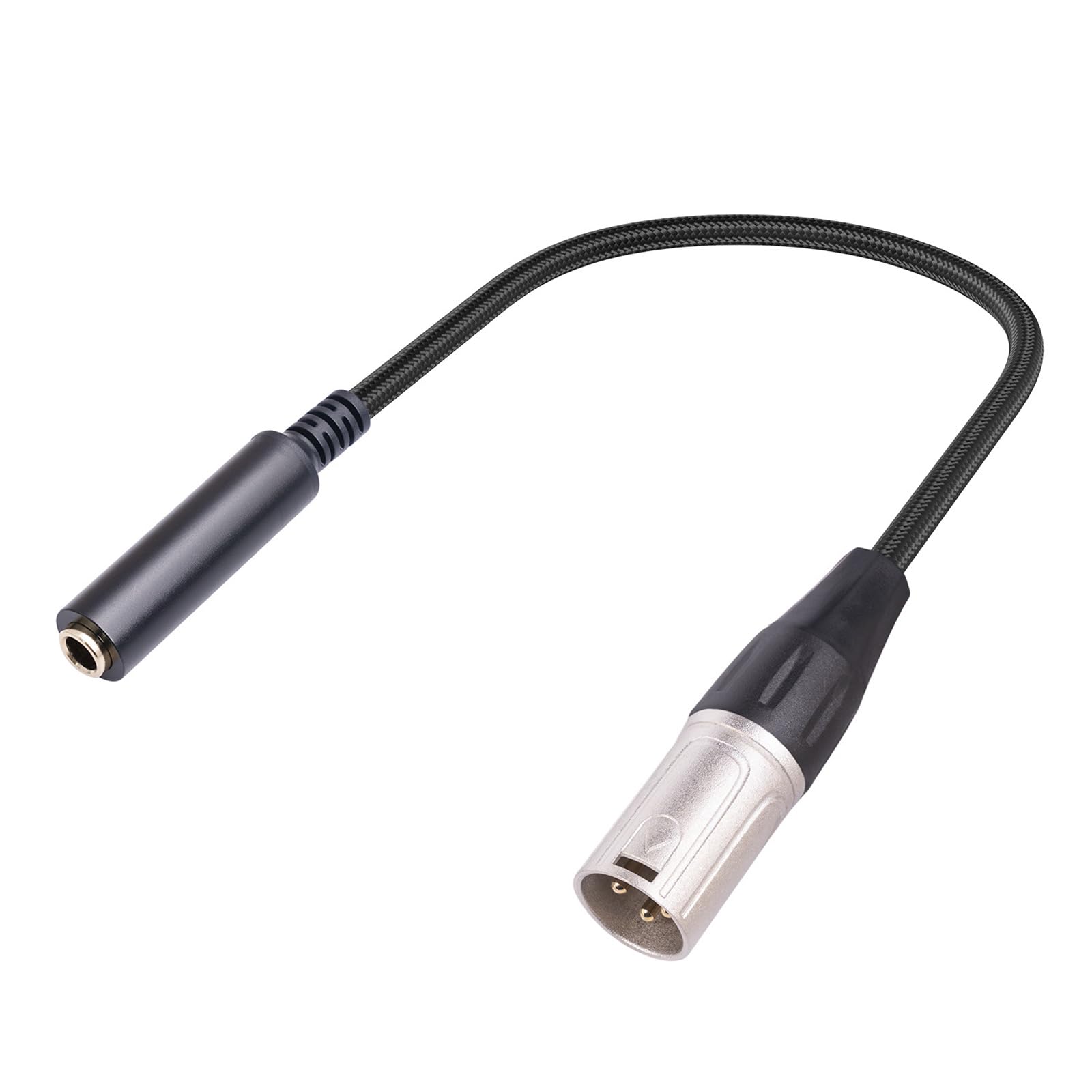 30 センチバランス 6.35 ミリメートルメス XLR オスケーブル 1 / 4 TRS XLRcord 金メッキコネクタコンバータワイヤー延長ライン｜明金万代