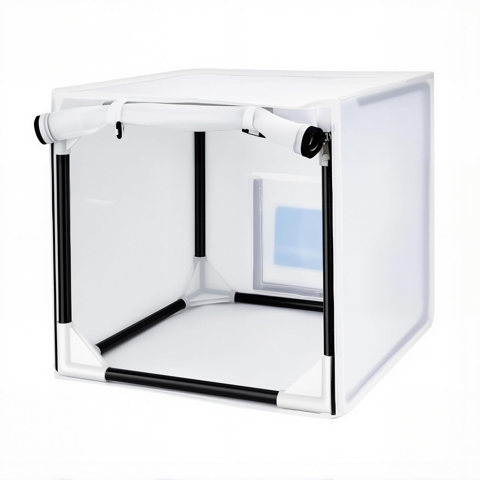 DIYer スプレー塗装機器エアブラシペイントスプレーブース、 フィルターとカーテン付き屋内屋外用途エアブラシブース｜明金万代