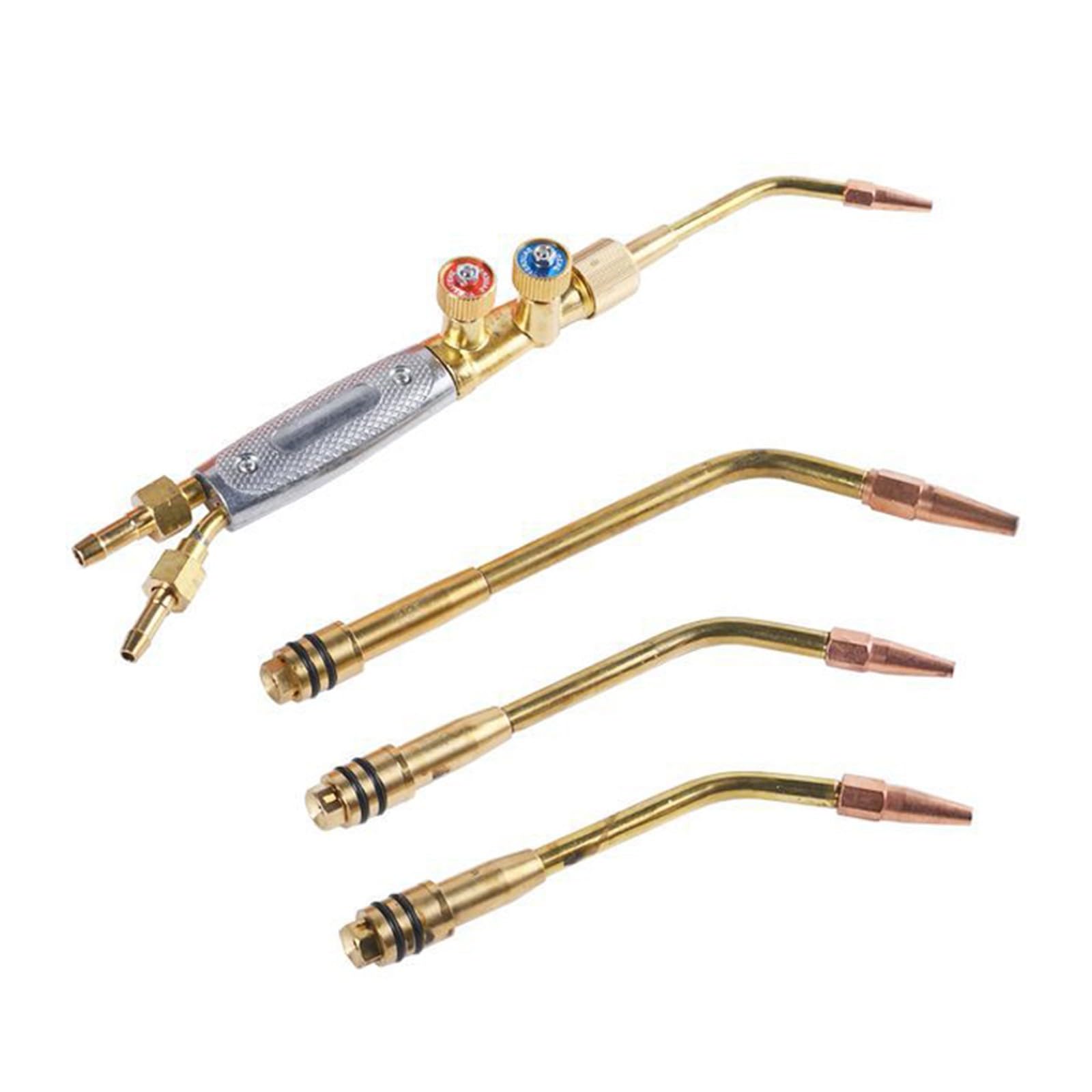 4 個の工業用溶接銅トーチセット W J チップ用 アセチレン酸素システムで使用 タンク溶接切断トーチには使用不可｜明金万代 11,439円