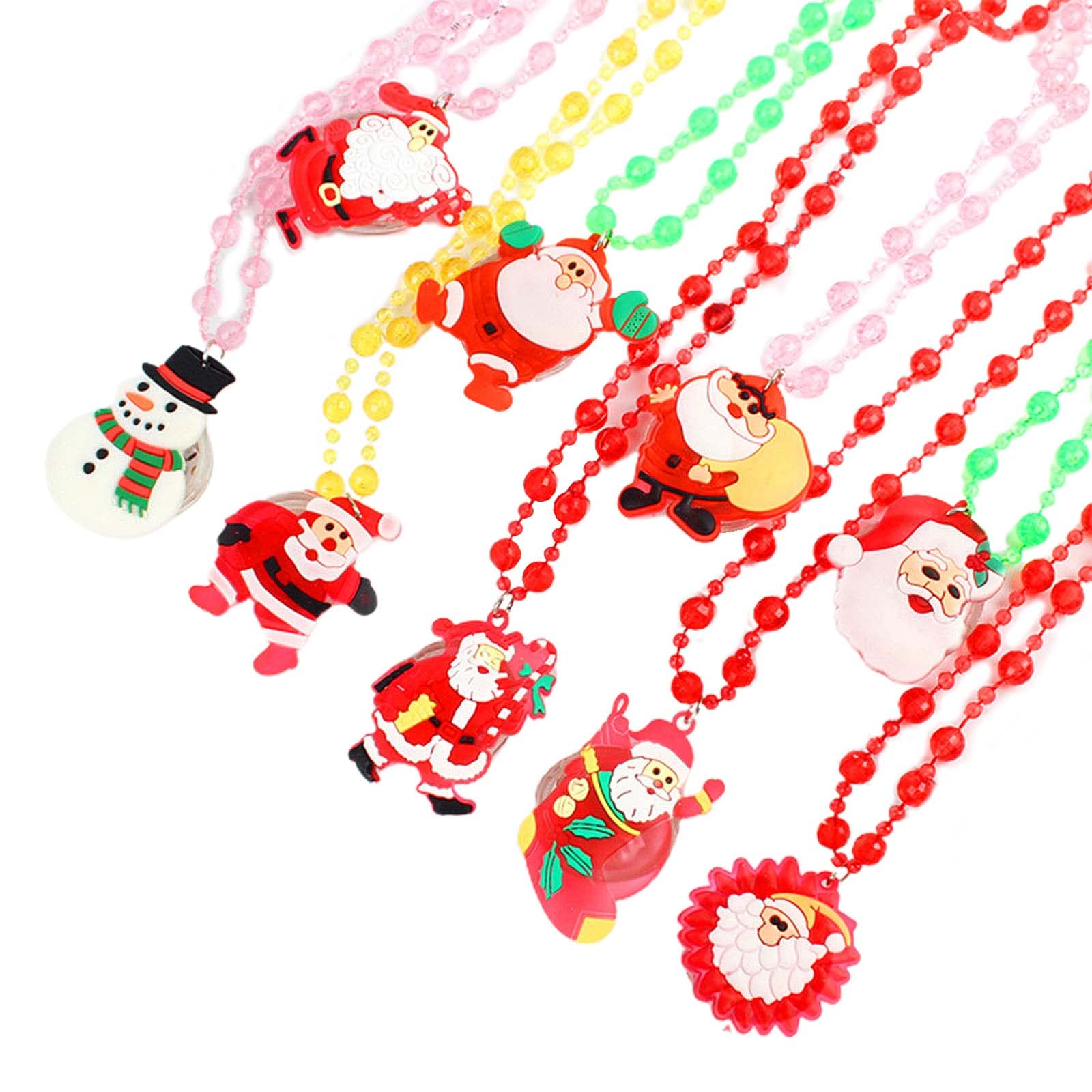 クリスマス LED ライトアップ ブローチ ネックレス バングル 大人 子供用 光るレイブパーティー用品 ライトアップ バチェロレッテ パーティー バルク 子供用 バルク記念品 ハロウィン｜明金万代