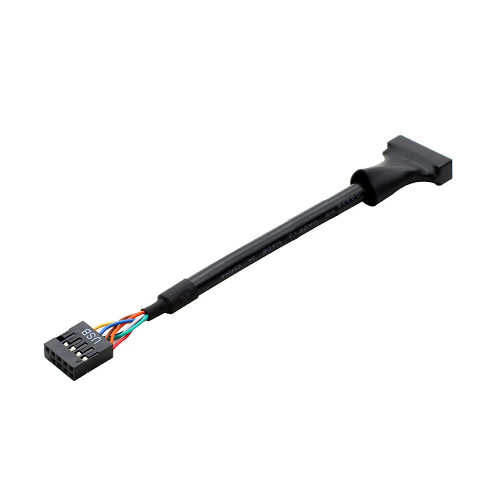 USB3.0 から 2.0 マザーボードヘッダーアダプタコード 9Pin USB 2.0 オス/メス - 20Pin USB3.0 メス/オス 10CM / 3.94in｜明金万代