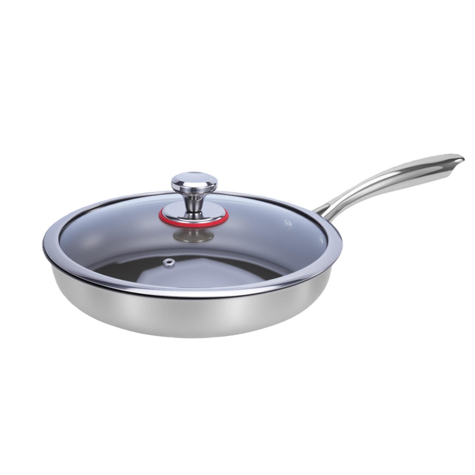 チタンパン食事の準備 – 焦げ付き防止キッチン調理器具、IHフライパン、焼きシェフグリドル |シチュースキレット 初心者 忙しい家族 住宅所有者 アパート 卵 パンケーキ 肉 キャンプ|明金万代
