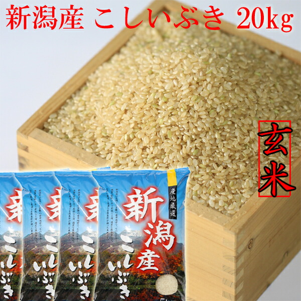 米 令和6年 新潟県産 こしいぶき 玄米 20kg 送料無料 5kg×4袋 げんまい 新潟米 玄米20kg 妙高 おいしいお米 美味しいお米 新潟 米 新潟産 新米20ｋ 新米の玄米 2024年新米 2024新米 新玄米 おいしい玄米 美味しい玄米 げんまい 新潟 米 ギフト 贈り物 プレゼント