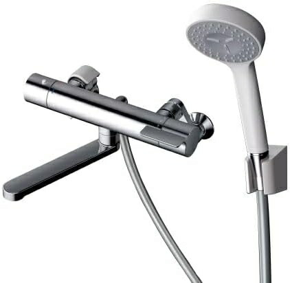 TOTO 壁付サーモスタット混合水栓（コンフォートウエーブ1モード、ホース長1600） TBY01402J1　正規品 日本製 4940577209672 節水シャワーヘッド付 1.6ｍホース付き 一般地仕様
