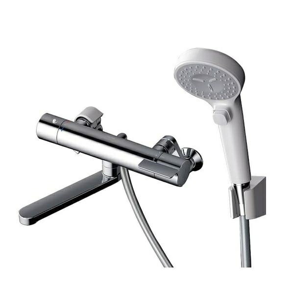 TOTO 浴室用 壁付サーモスタット混合栓 (コンフォートウェーブクリックシャワー、調圧弁 ) TBY01403J1 正規品 日本製 4940577209696 トートー 手元ストップ付き シャワーヘッド ホース 1.6m 一般地仕様