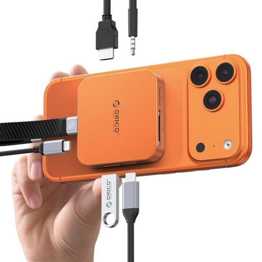 ORICO マグネット式 M.2 ドッキングステーション 8-IN-1 USB C ハブ Magsafe対応 10Gbps M.2 2230 NVMe SSDケース HDMI4K@60Hz/10GbpsUSB|マイアール