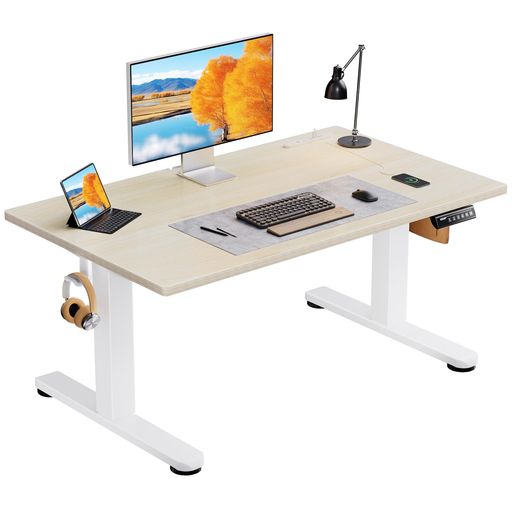 ErGear 電動昇降式デスク ロータイプ 高さ48-72cm コンセント&USBポート付き ローデスク 座椅子机 4パターン高さメモリー機能 静音 収納フック付き パソコンデスク テーブル 電動机 ゲーミン&hellip;｜マイアール