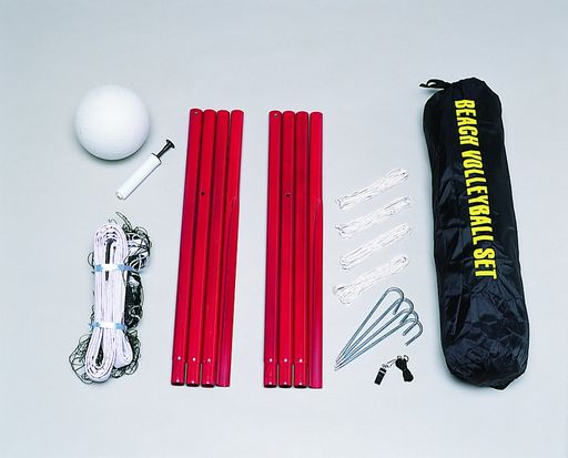 TOEI LIGHT(トーエイライト) ビーチバレーレジャータイプ B-3034 (約)全長3m(埋込部60cm)、ネット高さ1.66・2.4m(2段階調節)x幅9.1m、ネットサイズ92cmx9.2m|マイアール