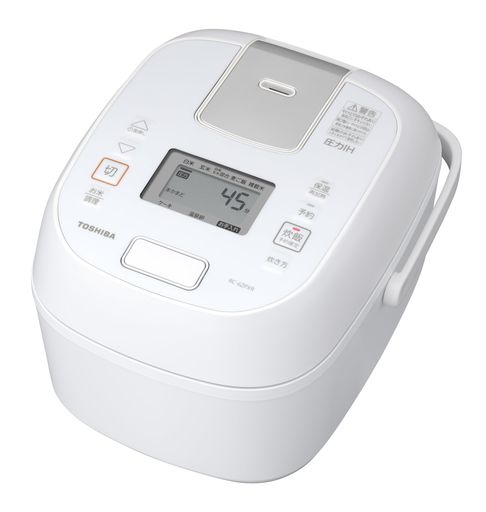 TOSHIBA(東芝) 炊飯器 3.5合 RC-6ZPXR(W) ホワイト 一人暮らし 圧力 IH 玄米 保温白米24時間 お手入れ簡単 新生活｜マイアール