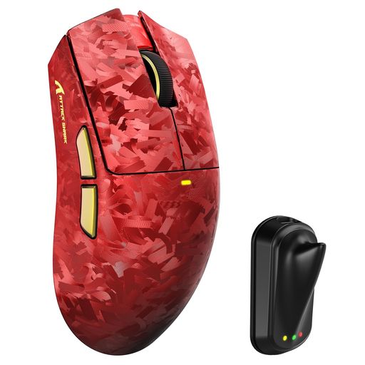 ATTACK SHARK X11ULTRA ゲーミングマウス 66g超軽量 三モード接続 Bluetooth 2.4G 有線対応 Nordic54L15搭載 PAW3950MAXセンサー 最大42000DPI 8000Hzデュアル8K｜マイアール