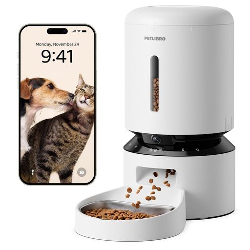 PETLIBRO 自動給餌器 猫 カメラ付き 自動餌やり器 1080P 暗視機能 スマホ遠隔操作 双方向会話 2.4G 5G WiFi対応 フード残量不足検知 詰まり防止センサー 動体検知 音声検知 ペット見守り 5L大容量&hellip;｜マイアール