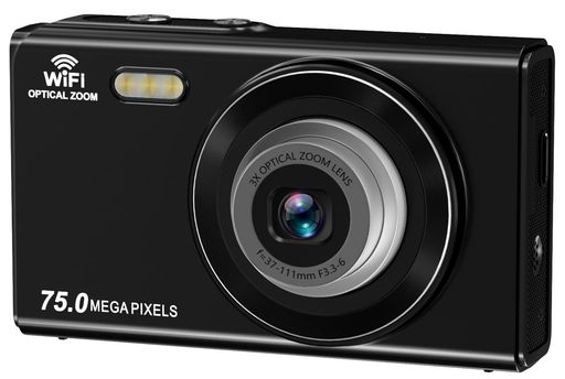 YULINJIA デジカメ 3倍光学ズーム スマホに送れる 4K デジタルカメラ WIFI転送機能 7500万画素 64GBマイクロSDカード付き グリッド表示 オートフォーカス機能 LEDライト ウェブカメラ 2.8インチデ…|マイアール