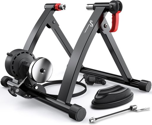 Sportneer ローラー台 自転車トレーナ 自転車トレーニング 固定式 自転車ローラー 6段階負荷調整 マグネット式 26~28インチに対応 サイクルトレーナー 自転車トレーナー 折りたたみ エクササ…|マイアール