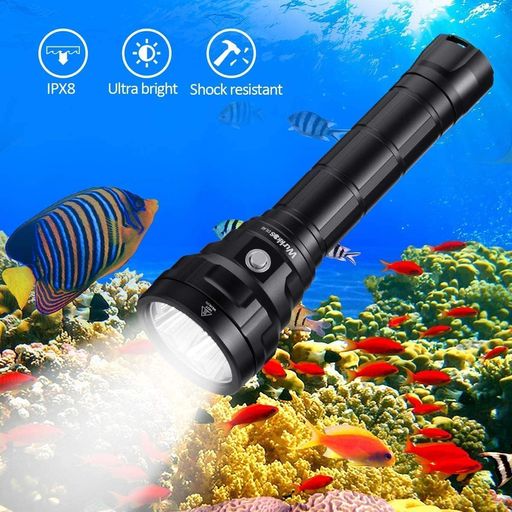 Wurkkos DL40 ダイビングライト LED 懐中電灯 防水 5000LM ダイビング懐中電灯4*LH351Dダイビングライト水中150Mまで使用可 アウトドア ハンディライト|マイアール