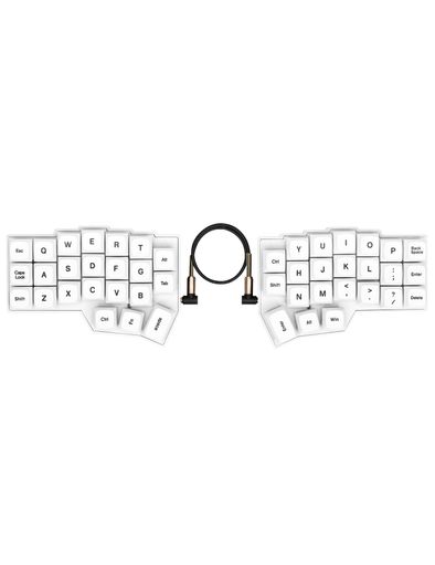 Koravax 分離型キーボード Corne V4.1 46キー 左右分離型 英語配列 ロープロファイル メカニカルキーボード 有線 RGBバックライト搭載 Vial/QMK対応 ホットスワップ対応 薄型 エルゴノミクス 自作&hellip;｜マイアール