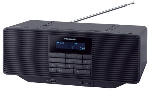 パナソニック ポータブルステレオCDシステム AUX ブラック RX-D70BT-K|マイアール