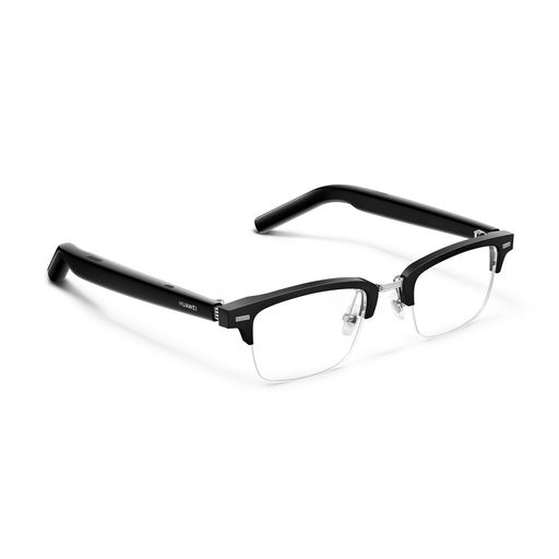 HUAWEI Eyewear 2 ウェリントン型ハーフリム ブラック 薄型軽量設計Bluetooth5.3 風ノイズ低減設計 音漏れ防止設計 タッチ操作 デュアルデバイス接続 最長11時間再生 マグネット式急速充電 IP54防…|マイアール