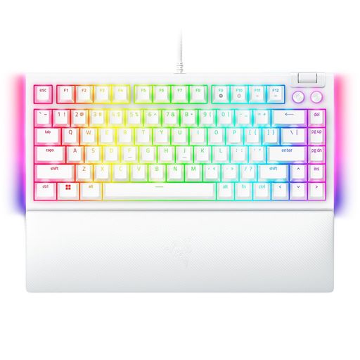 Razer レイザー BlackWidow V4 75% White Edition ホットスワップ対応でキースイッチを交換し望み通りのキー感触にカスタマイズ可能なメカニカルキーボード オレンジ タクタイル メカニカルスイッ&hellip;｜マイアール