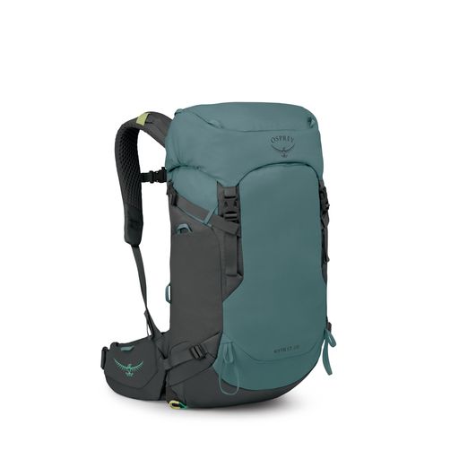 Osprey Kyte LT 28L レディース バックパッキングバックパック - 軽量ハイキング&トラベルバッグ 防水レインカバー付き カスケードブルー｜マイアール