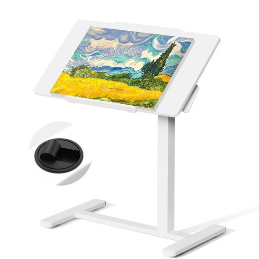 GIBBON MOUNTS 昇降デスク 折り畳み 隠しキャスター 幅70x40cm 高さ調節69-105cm 落下防止 在宅ワーク 学習デスク 白色｜マイアール