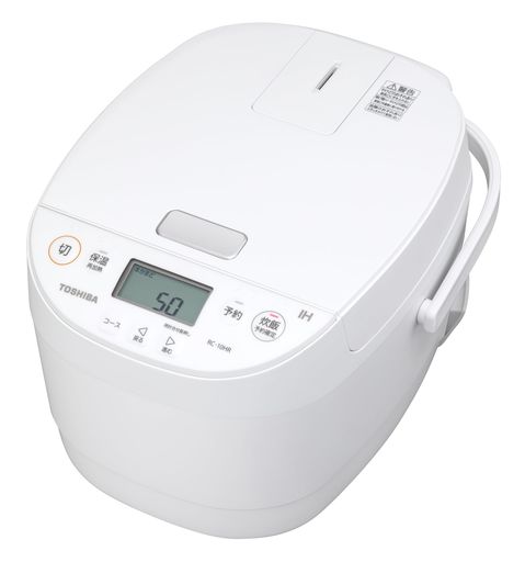 TOSHIBA(東芝) 炊飯器 5.5合 RC-10HR(W) ホワイト IH rice cooker 保温白米24時間 おかゆ 炊込み 玄米 温泉卵 お手入れ簡単 新生活|マイアール