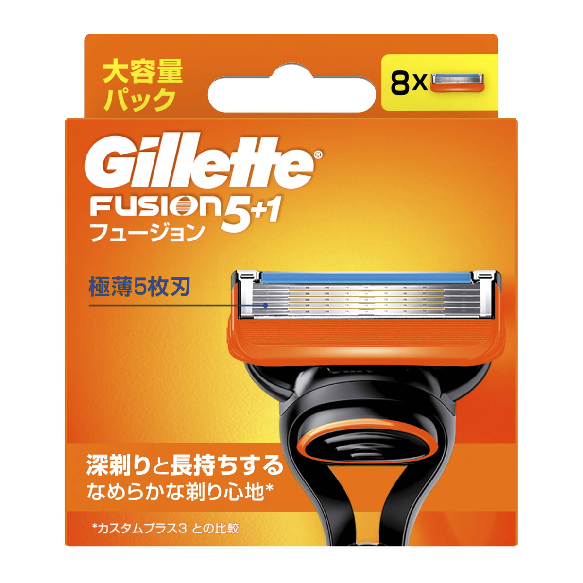 【&times;5個 配送おまかせ】P&G ジレット フュージョン マニュアル 替刃 8B 8個入｜マイレピ　P＆Gストア 15,602円