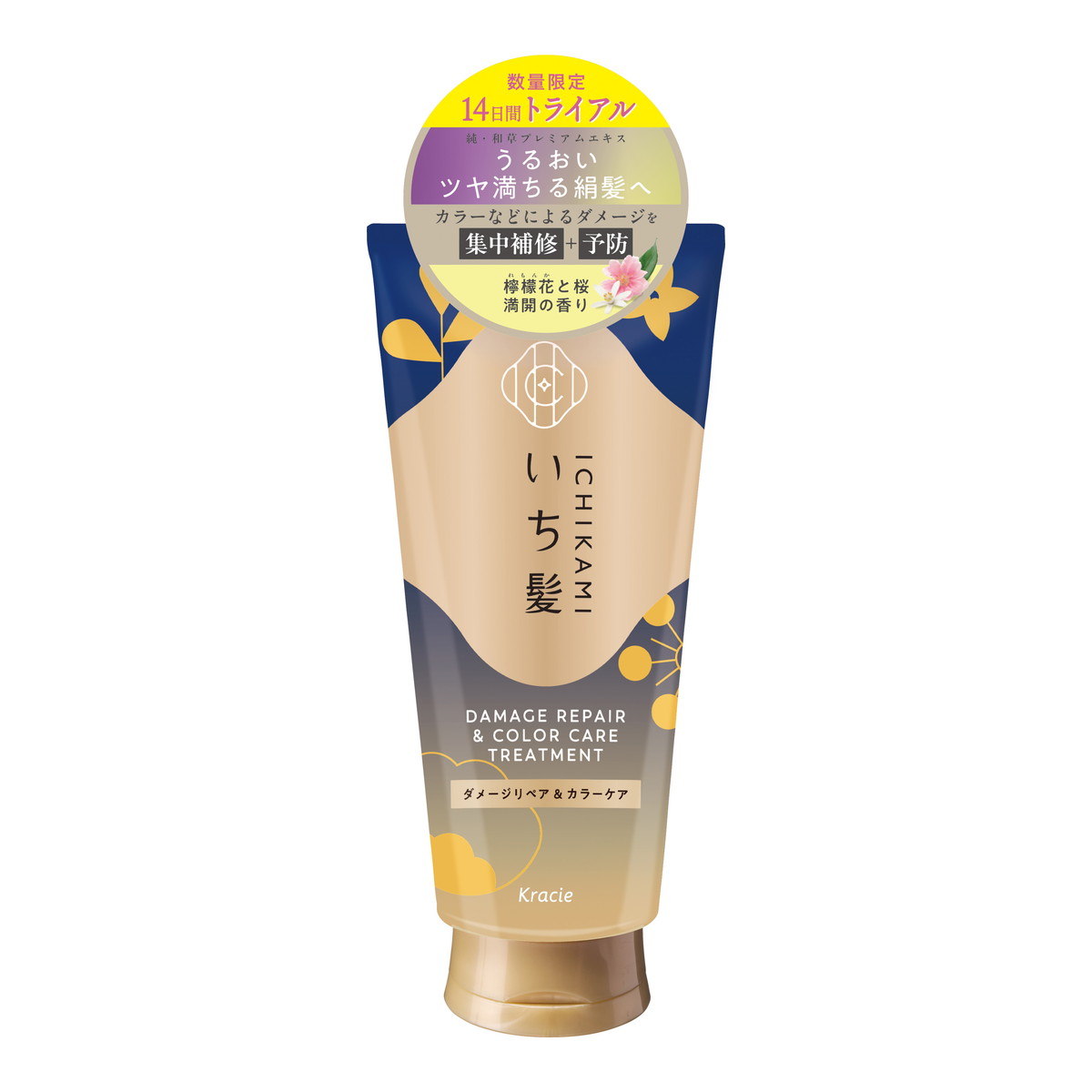 【送料込・まとめ買い×10個セット】クラシエ いち髪 ダメージリペア & カラーケア トリートメント 140g お試し容量品