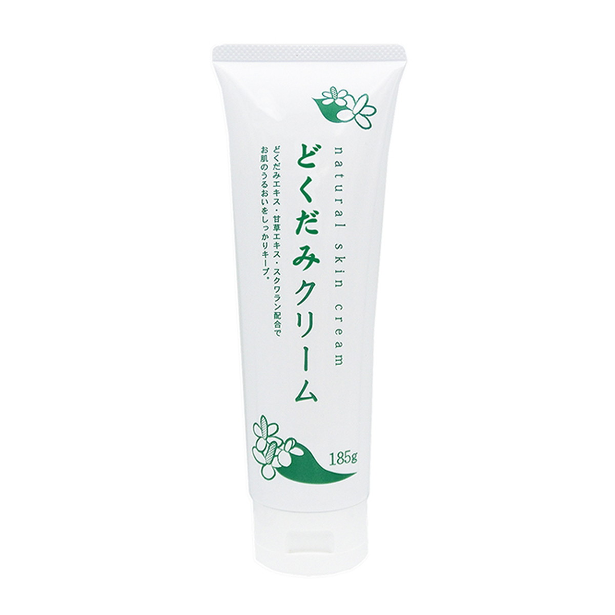 【送料込・まとめ買い×10個セット】地の塩社 どくだみ クリーム モイスチャー クリーム 185g