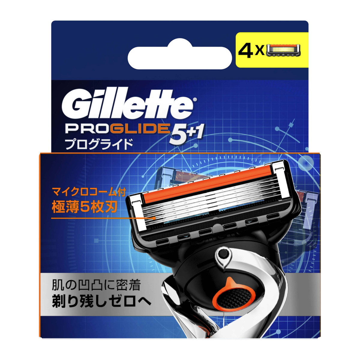 【送料込・まとめ買い×4個セット】P&G ジレット プログライド マニュアル 替刃 4B 4個入|マイレピ P&Gストア