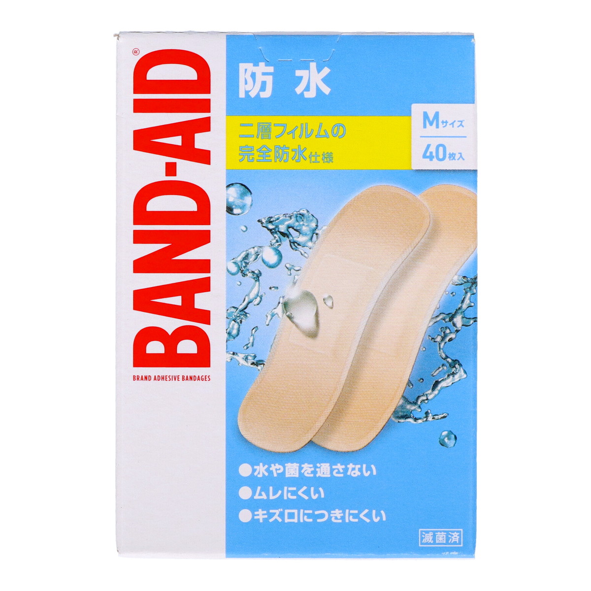 【×8個 配送おまかせ】BAND-AID バンドエイド 防水 Mサイズ 40枚入