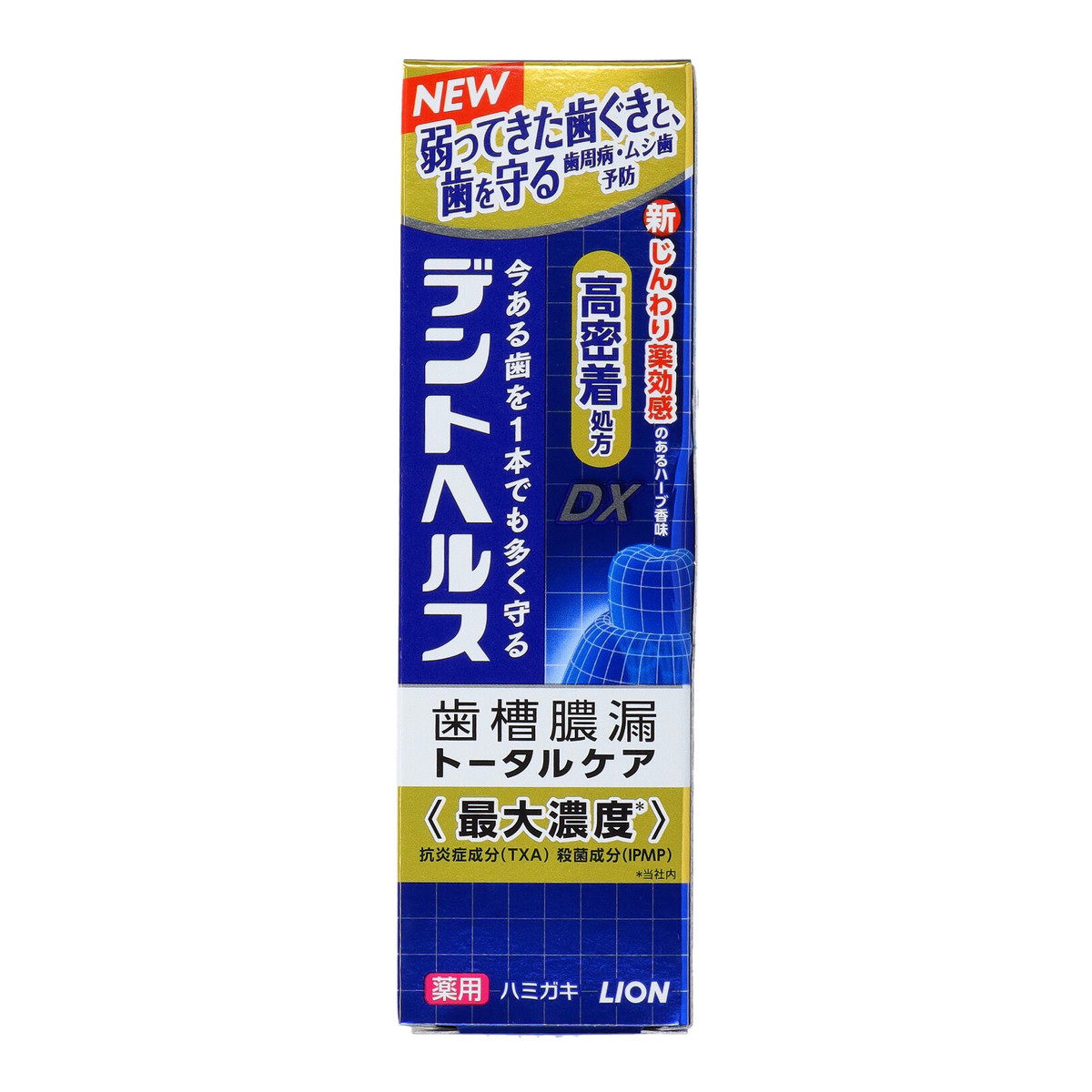【×6個 配送おまかせ】ライオン デントヘルス 薬用 ハミガキDX 85g 医薬部外品