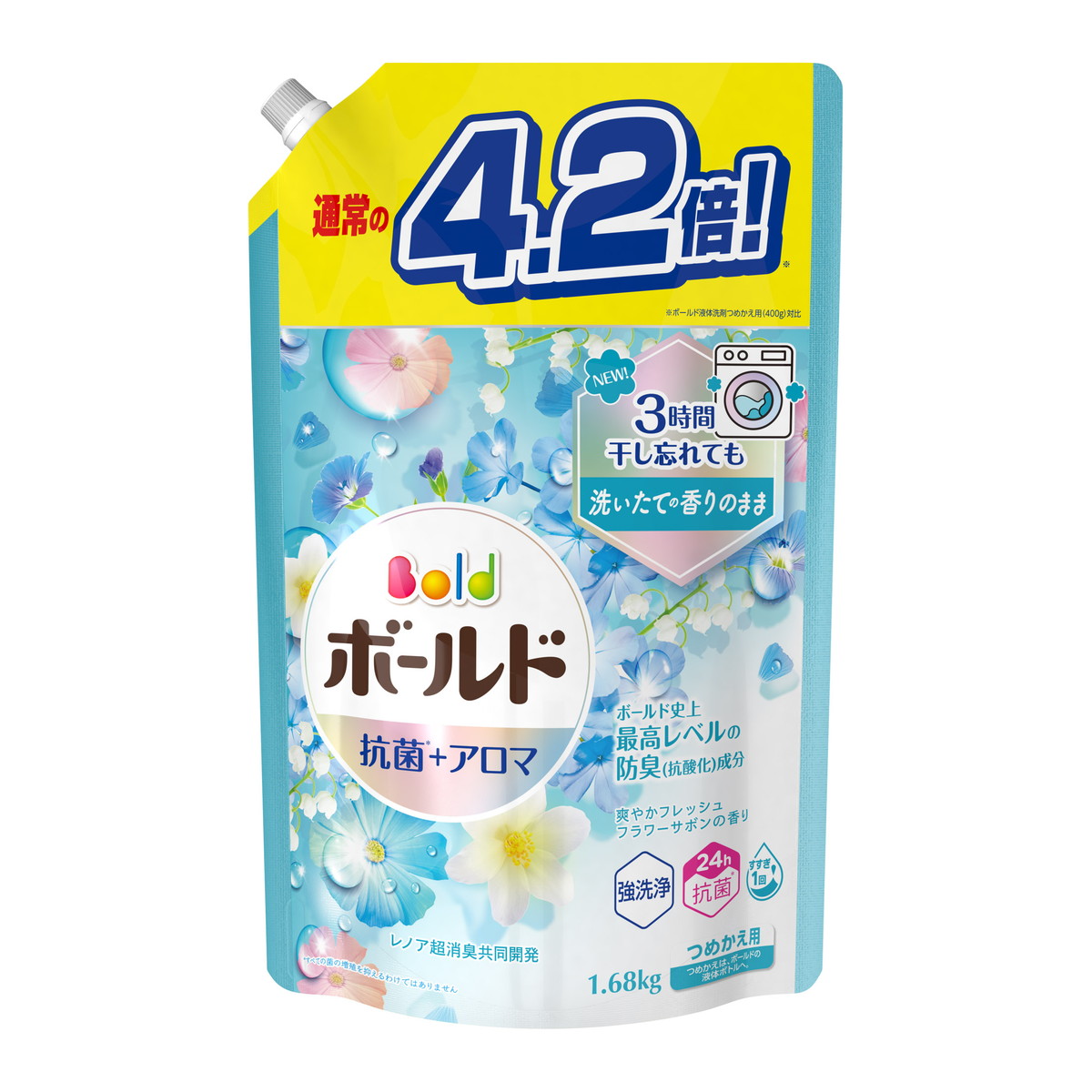 P＆G　ボールド　プレミアムブロッサム　抗菌＋アロマ　超特大　780g　20袋 Amazon | ボールド 洗濯洗剤 液体 プレミアムブロッサム