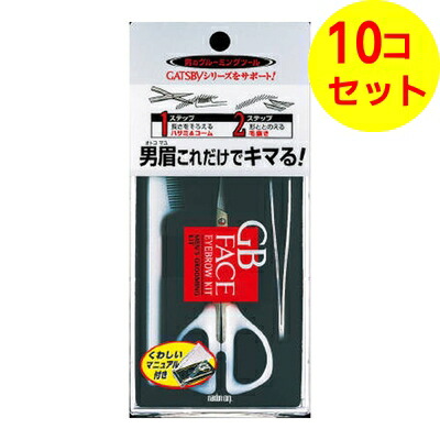 【送料込】 マンダム　mandom ギャツビー GATSBY メンズ アイブローキット ×10個セット