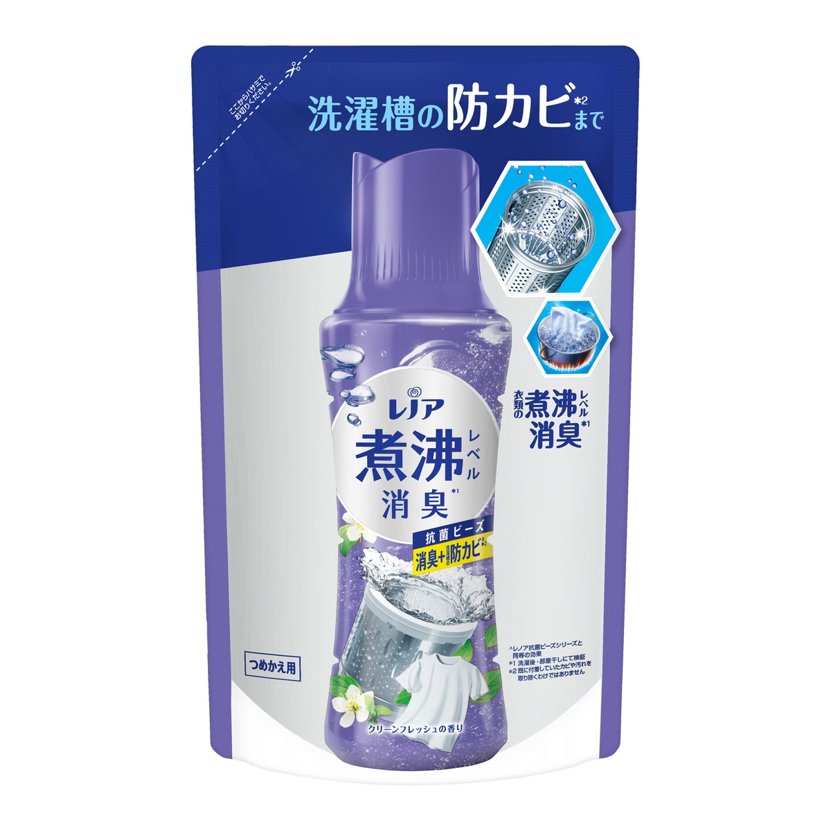 【楽天市場】P&G レノア 煮沸レベル 消臭 抗菌ビーズ 洗濯槽の防カビ クリーンフレッシュの香り つめかえ用 365mL:マイレピ P&Gストア