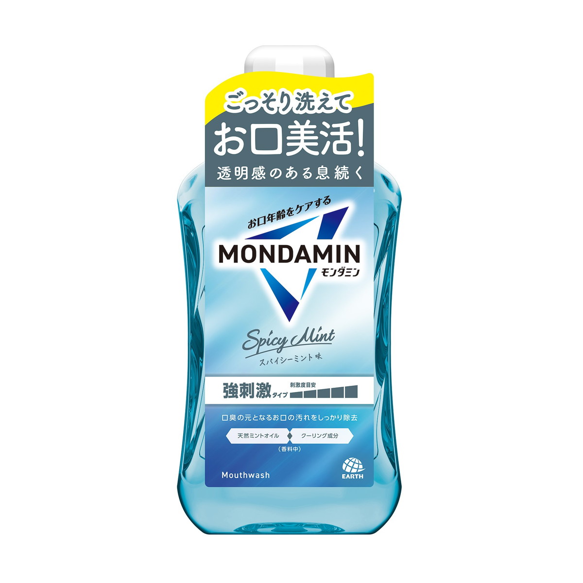 【送料込・まとめ買い×12個セット】アース製薬 モンダミン スパイシーミント 1000ml マウスウォッシュ