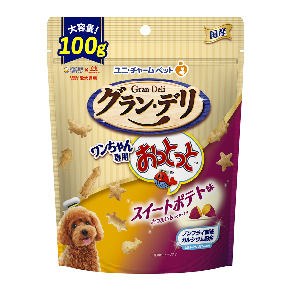 【送料込・まとめ買い×10個セット】ユニ・チャームペット グラン・デリ ワンちゃん専用 おっとっと スイートポテト味 100g 犬用おやつ