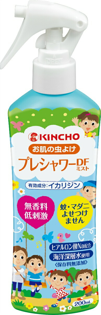 楽天市場 大日本除虫菊 金鳥 Kincho プレシャワー Df お肌の虫除けスプレー ディートフリー 無香料 0ml マイレピ P Gストア