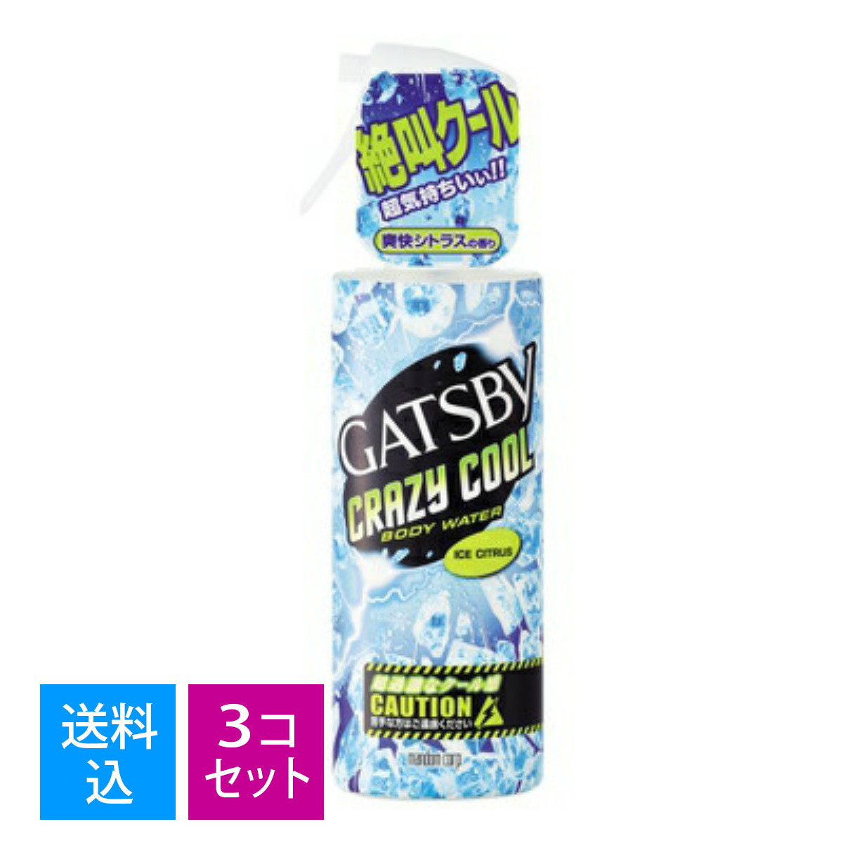 マンダム ギャツビー GATSBY　クレイジークール ボディウォーター アイスシトラス 170ml　本体