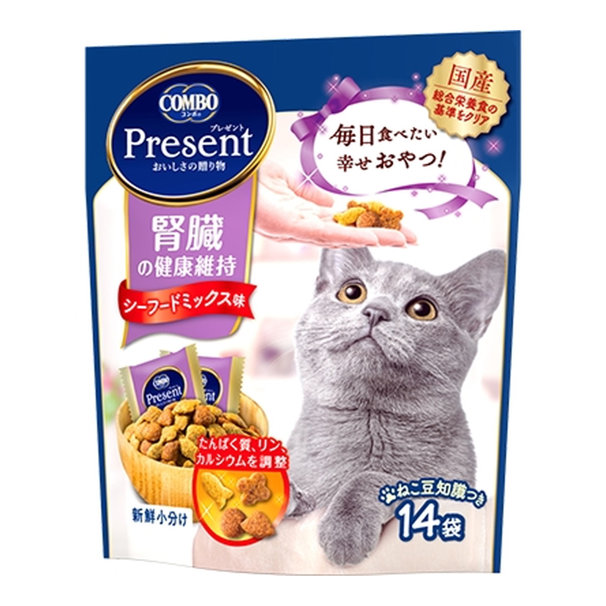 【送料込・まとめ買い×30個セット】日本ペットフード コンボ プレゼント キャット おやつ 腎臓の健康維持 14袋入 キャットフード