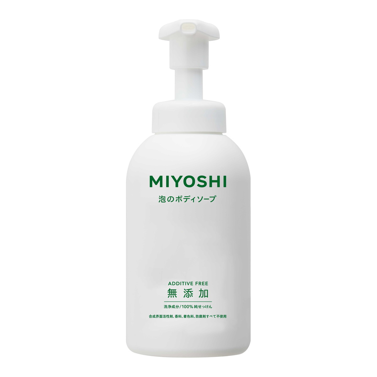 【送料込・まとめ買い×10個セット】ミヨシ石鹸 無添加 せっけん 泡のボディソープ 500ml