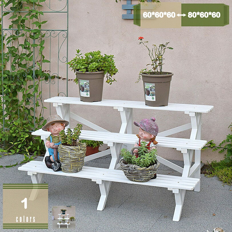 2000円OFFクーポン フラワースタンド ガーデンラック 天然木製 3段 フラワーラック プランタースタンド 鉢植え 植木鉢スタンド 園芸ラック 植物棚 盆栽棚 多肉植物 花台 植物スタンド飾り台 花収納 安定性 屋外 室内 玄関先 シンプル mysco|まいすこ 店