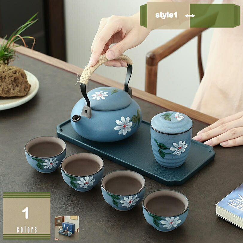500円OFFクーポン券 花水彩画 4客ポット茶器 ポット 急須 こうおんゆうやく 紅茶の葉 湯呑み 珈琲 まったり おすすめ 食器 お役目用 飲食店 喫茶店 うつわ 器 今めかしい 愛くるしげ 差し上げ物 差し上げ物 差し上げ物 生まれ落ちる日 差し上げ物 呉れて遣る品 陶器藍 茶器書き割り 今めかしい mysco
