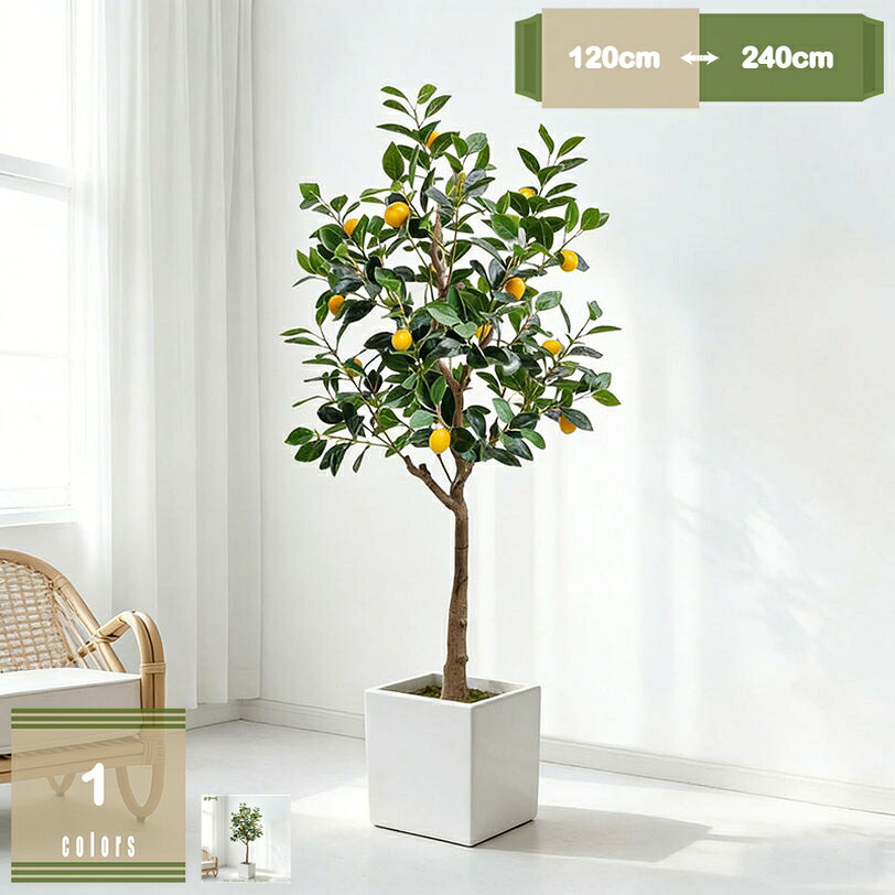 フェイクグリーン 白い植木鉢なし インテリアグリーン レモン ツリー 人工鉢植え植物 フェイク フルーツ 造花 インテリア お手入れやすい 水やり不要 リアルなフェイク鉢植え植物 害虫駆除不要 室内 家庭 オフィス おしゃれ お祝い ギフト 自宅 リビングルーム