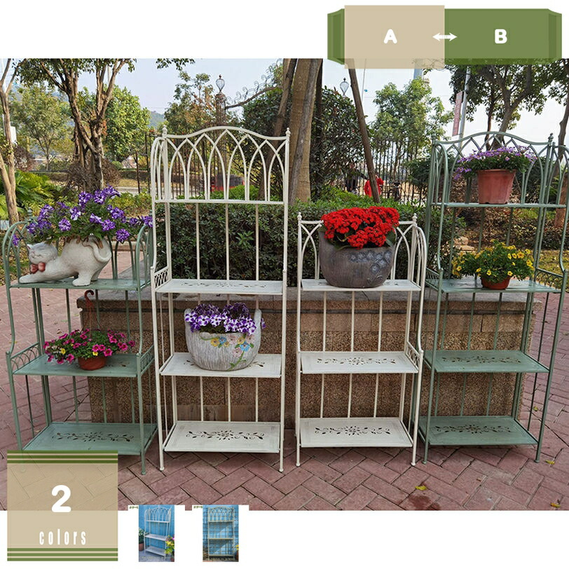 2000円OFFクーポン フラワースタンド アイアン 3/4段 玄関 室内 花台 モダン ガーデニング棚 盆栽スタンド 植物スタン ガーデンラック 大型 園芸ラック フラワーラック リビング 丈夫 ベランダ 観葉植物棚 花置きスタンド 庭 おしゃれ 組立簡単 多機能 ガーデン用品