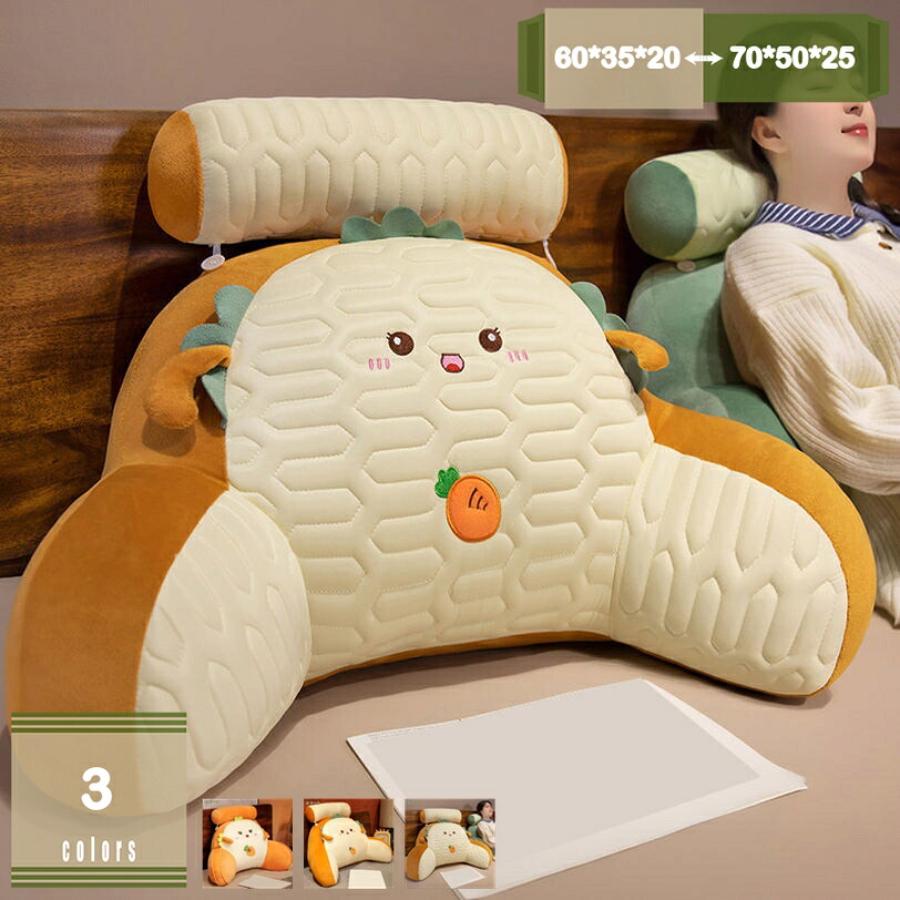 1000円OFFクーポン 背もたれ クッション ベッド用 読書枕 リーディングピロー 三角 ソファ ウェッジ プレゼント テレビまくら mysco|まいすこ 店