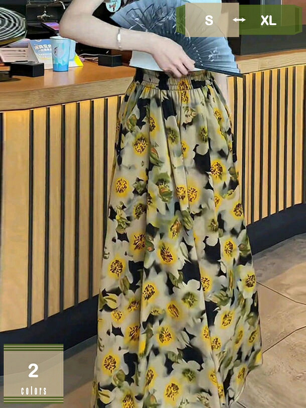 1000円OFFクーポン パンツ ワイドパンツ レディース 春 夏 ボトムス 美脚 無地 体型カバー ロング丈 柔らかい おしゃれ ガウチョパンツ カジュアル ウエストゴム ゆったり 普段着 シンプル 着回し 腿長効果 着痩せ 楽ちん mysco｜まいすこ　店 11,086円