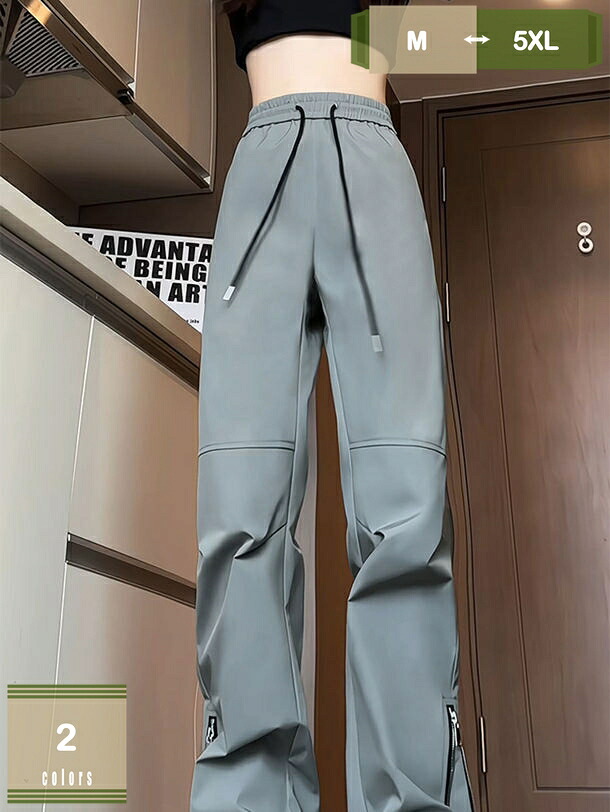 1000円OFFクーポン カーゴパンツ レディース パンツ 春 ゴムウエスト カジュアル ゆったり ズボン ボトムス おしゃれ かわいい かっこいい ロング丈 ロングパンツ カーゴ パンツ ワークパンツ 動きやすい 運動 スポーツ 女性用 ハイウエスト mysco|まいすこ 店